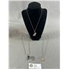 Image 1 : 3 Marked 925 Necklaces, 1 w/ Marked 925 Spider Pendant & 1 w/ Marked 925 Rabbit, Other w/ Silvertone