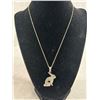 Image 2 : 3 Marked 925 Necklaces, 1 w/ Marked 925 Spider Pendant & 1 w/ Marked 925 Rabbit, Other w/ Silvertone