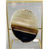 Image 2 : 4" Natural Agate Slice Art. Retails $800.00