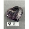 Image 2 : 3" x 3.5" Amethyst Heart
