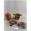 Image 1 : Vintage Copperware - Bucket, Candle Holders, Pots
