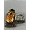 Image 2 : Vintage Bakelite Fountain Pens (One Watermns w/ 14K Nib) & Copper Desk Accessory