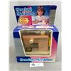 Image 1 : Vintage Child's Hand Operated Sewing Machine In Original Box