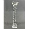 Image 2 : Stunning Pair Of Vintage Crystal Candle Sticks - 11" tall