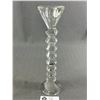 Image 3 : Stunning Pair Of Vintage Crystal Candle Sticks - 11" tall