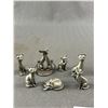 Image 2 : Nice Collection Of Pewter Miniatures - Chairs, Cats, Dogs
