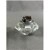 Image 3 : Mid-Century Ashtray Set & Crystal Table Lighter