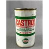 Image 2 : 2 Vintage Tin Cans w/ Content - Castrol 2-Stroke Motor Oil & Mobil Jet Oil II