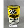Image 1 : Vintage Tin Can w/ Contents - Bardahl Racing Oil 4-Cycle Motor Oil