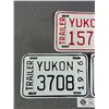 Image 2 : 3 Vintage Yukon Trailer Licence Plates - 1966-1968-1976