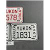 Image 3 : 3 Vintage Yukon Trailer Licence Plates - 1966-1968-1976