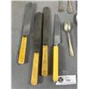 Image 3 : Lot Of Assorted Vintage Cutlery - Alpaca, Rogers Bros.,Krupp, etc. & 2 Lockwood Bros. Knives & More