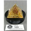 Image 2 : 2" Citrine Orgonite Pyramid