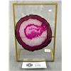 Image 1 : Natural Agate Slice Art. Retails $800.00