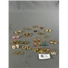 Image 1 : Nice Large Selection Of Gold Tone Earrings - Beads, Rhinestones & More