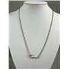 Image 2 : 3 Gold Tone Chain Necklaces (1 w/ 3" Pendant), 2 Cuff Wire Bracelets & 18" Large Beaded Necklace