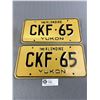 Image 1 : Matching Pair Of Yukon "The Klondike" License Plates