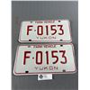 Image 1 : Matching Pair Of Yukon "Farm-Vehicle" License Plates