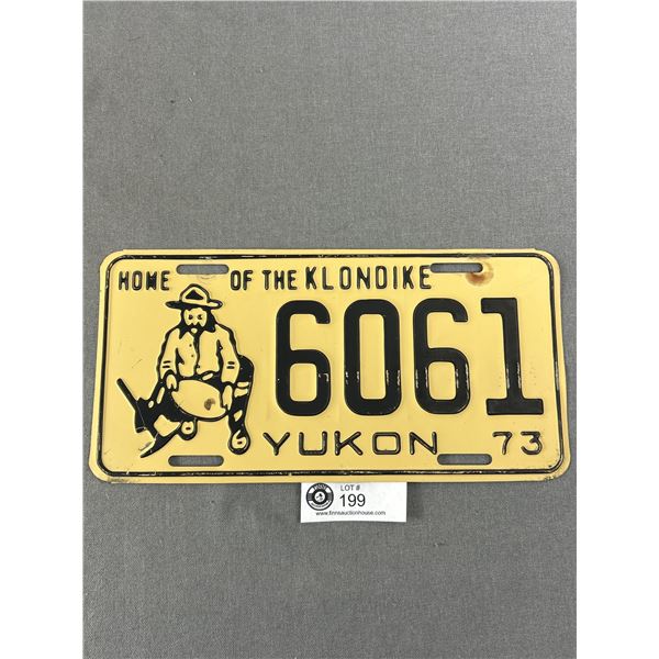 1973 Yukon "Home Of The Klondike" License Plate