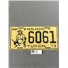Image 1 : 1973 Yukon "Home Of The Klondike" License Plate