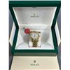 Image 2 : Gold Tone Rolex Oyster Perpetual Date Just Watch In Original Box w/ Gift Bag. Unauthenticated