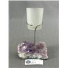 Image 1 : Rough Amethyst Inclusion Candle Holder. Retails $400.00