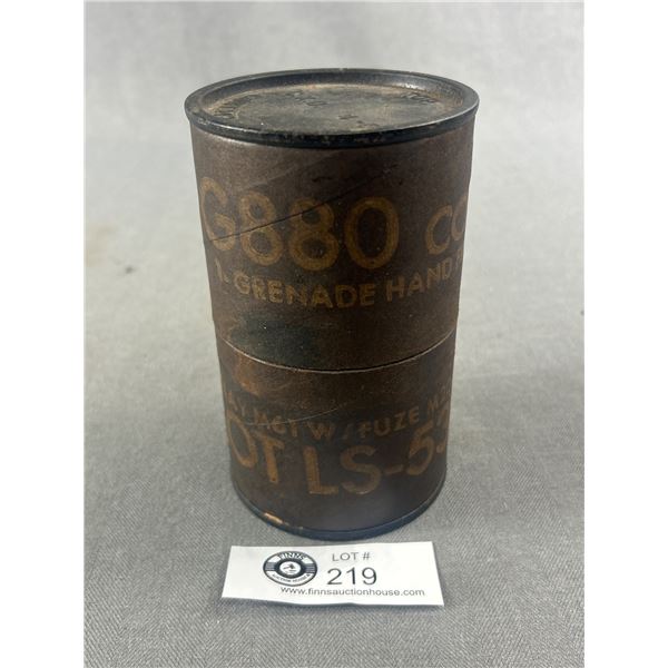Unusual Item, WWII Hand Grenade Container