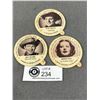 Image 1 : 3 Vintage Dixie Cup Movie Star Lids (Vancouver)