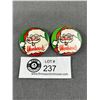 Image 1 : 2 Vintage Woodwards Xmas Badges