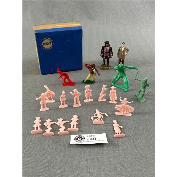 Vintage 1950's & 60's Plastic Toy Figures