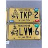 Image 3 : 4 Vintage Yukon License Plates - 2 "Public Service" & 2 "The Klondike"