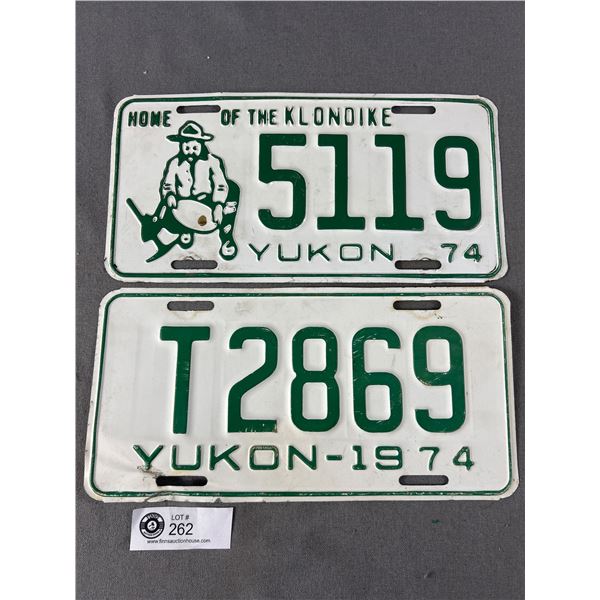 2 1974 Yukon License Plates