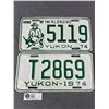 Image 1 : 2 1974 Yukon License Plates