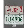 Image 1 : 2 Vintage Yukon "The Klondike" License Plates- 1978 & 1985