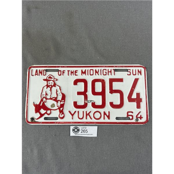 1964 Yukon "Land Of The Midnight Sun" License Plate