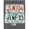 Image 1 : 2 Vintage Yukon License Plates - 1977 "Home Of The Klondike" & 1980 "The Klondike"