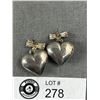 Image 2 : Beautiful 925 Sterling Silver Puffed Heart Earrings