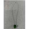 Image 2 : Dark BC Jade Vintage Pendant & Chain
