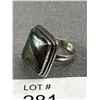 Image 2 : Large Vintage 925 Sterling Silver Labradorite Ring