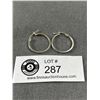 Image 1 : 925 Sterling Silver Vintage Loop Earrings
