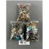Image 1 : 3 Bags Of Misc. Costume Jewelry, Parts & Beads
