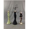 Image 1 : 3 Fancy Miniature Mannequin Jewelry Displayers. Approx. 12" - 15" -17"