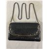 Image 1 : Lovely Black Purse w/ Metal Mesh & Strap