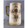 Image 1 : Pretty Vintage Crown Devon Fieldings Stoke on Trent England 8" H Pitcher w/ Gold Accents