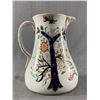 Image 1 : Beautiful Painted & Gilded Mid Victorian English Pitcher. Approx. 8.25" H