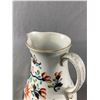 Image 2 : Beautiful Painted & Gilded Mid Victorian English Pitcher. Approx. 8.25" H
