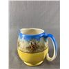 Image 2 : Vintage Hanely, England, L & Sons Ltd Pitcher w/ Pheasant Design. Approx. 5" H