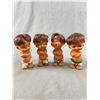 Image 1 : 4 Vintage Moody Cutie Dolls. Approx. 4.5" H