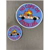 Image 1 : 2 "No Cops On Stolen Land" Patches - 9.75" Diam & 5" Diam