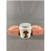 Image 1 : 2 Vintage  Evyan White Shoulders Art Deco Style Powder Boxes, 1 w/ Contents  & Women Inspired Decora
